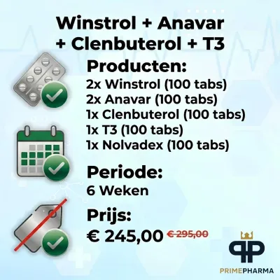 Winstrol + Anavar + Clenbuterol + T3 - Cycle